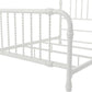 Monarch Hill Wren Metal Bed with Curved Scrollwork Design - White - Full