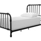 Monarch Hill Wren Metal Bed with Curved Scrollwork Design - Black - Twin