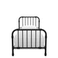 Monarch Hill Wren Metal Bed with Curved Scrollwork Design - Black - Twin