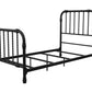 Monarch Hill Wren Metal Bed with Curved Scrollwork Design - Black - Twin