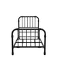 Monarch Hill Wren Metal Bed with Curved Scrollwork Design - Black - Twin