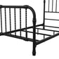 Monarch Hill Wren Metal Bed with Curved Scrollwork Design - Black - Twin