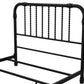 Monarch Hill Wren Metal Bed with Curved Scrollwork Design - Black - Full