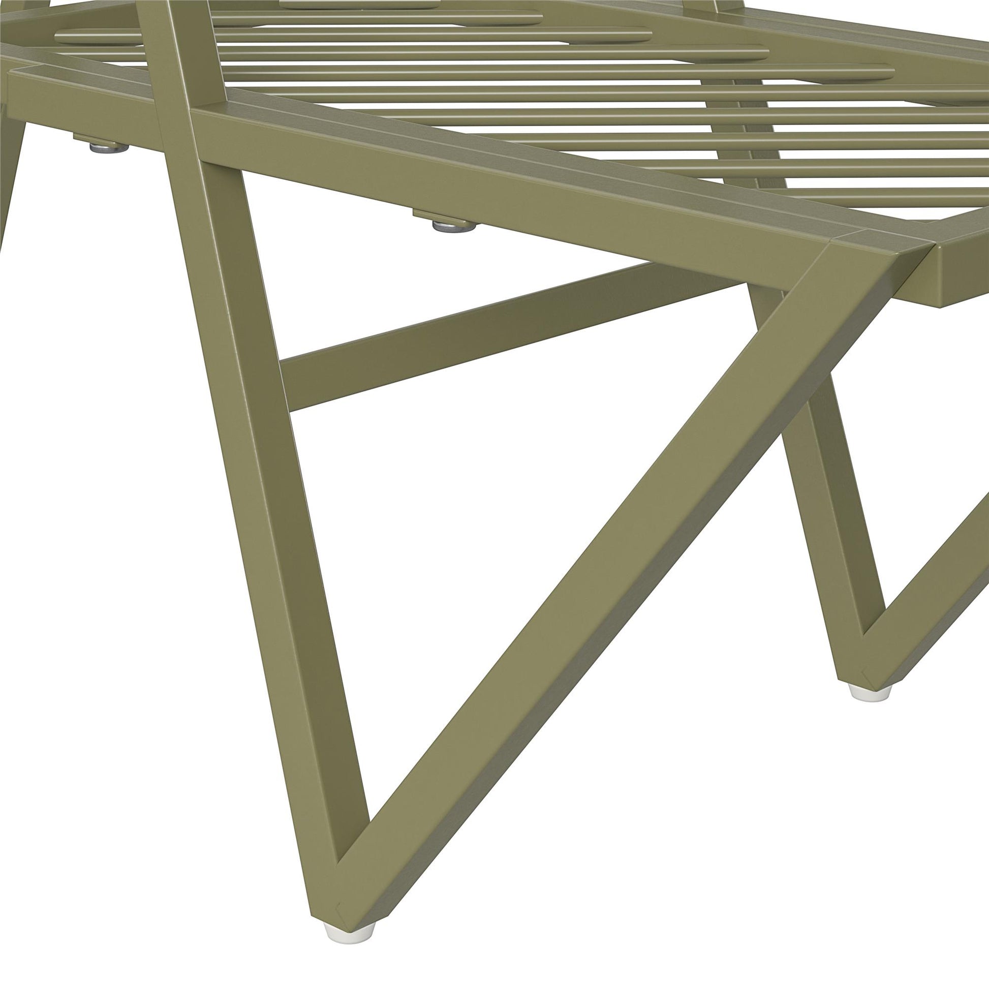 Botanika Plant Stand with 2 Metal Shelves for Potted Flowers - Olive Green