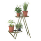 Botanika Plant Stand with 2 Metal Shelves for Potted Flowers - Olive Green