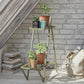 Botanika Plant Stand with 2 Metal Shelves for Potted Flowers - Olive Green
