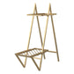 Botanika Plant Stand with 2 Metal Shelves for Potted Flowers - Gold
