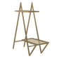 Botanika Plant Stand with 2 Metal Shelves for Potted Flowers - Gold