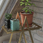 Botanika Plant Stand with 2 Metal Shelves for Potted Flowers - Gold