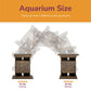 Flipper Farmington Rustic Farmhouse Aquarium Stand For 10 or 20 Gallon Tank - Rustic