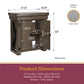 Wildwood 20 Gallon Aquarium Stand with 2 Doors and 2 Shelves - Rustic Gray