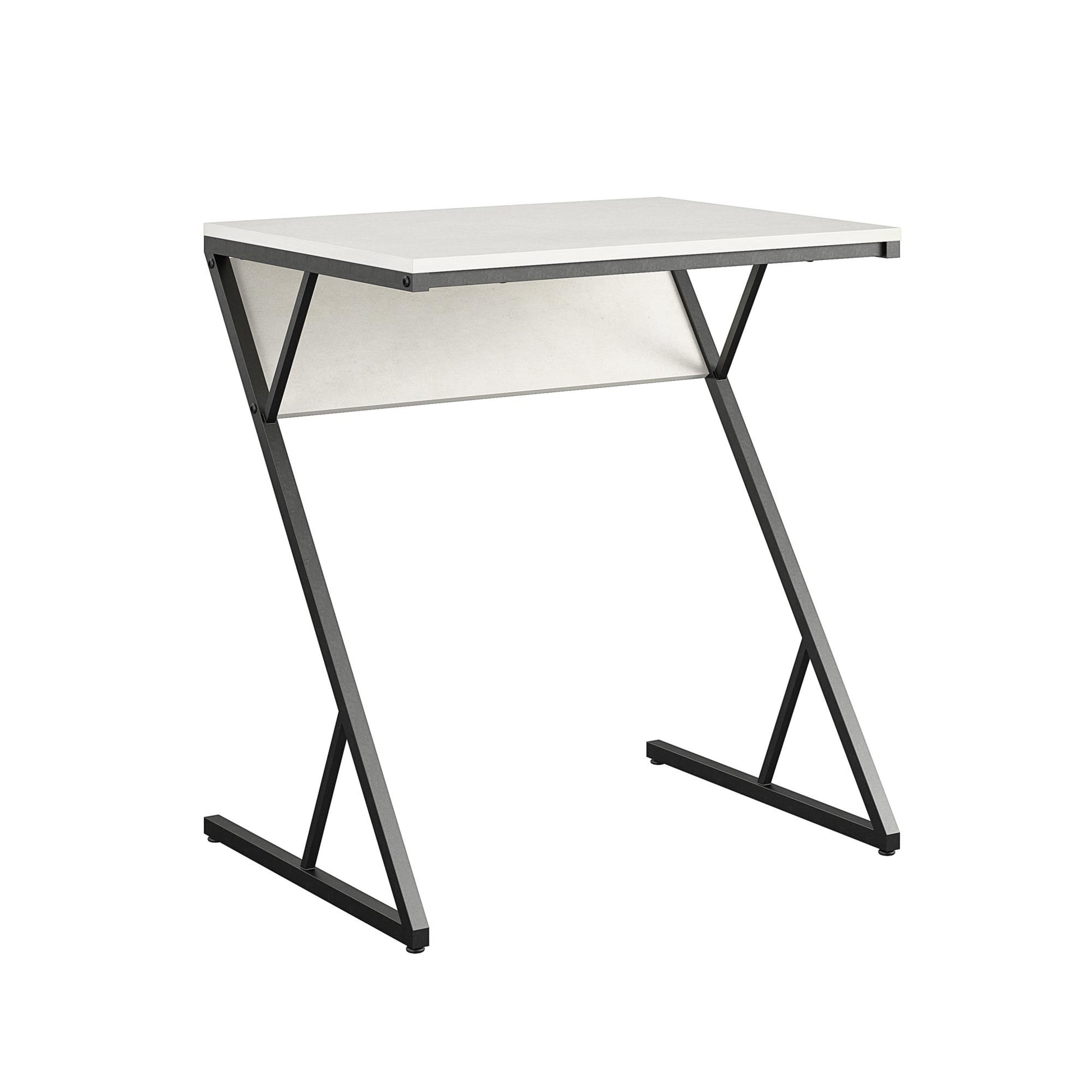 Regal Accent Table/Laptop Desk, Plaster/Gunmetal - Plaster