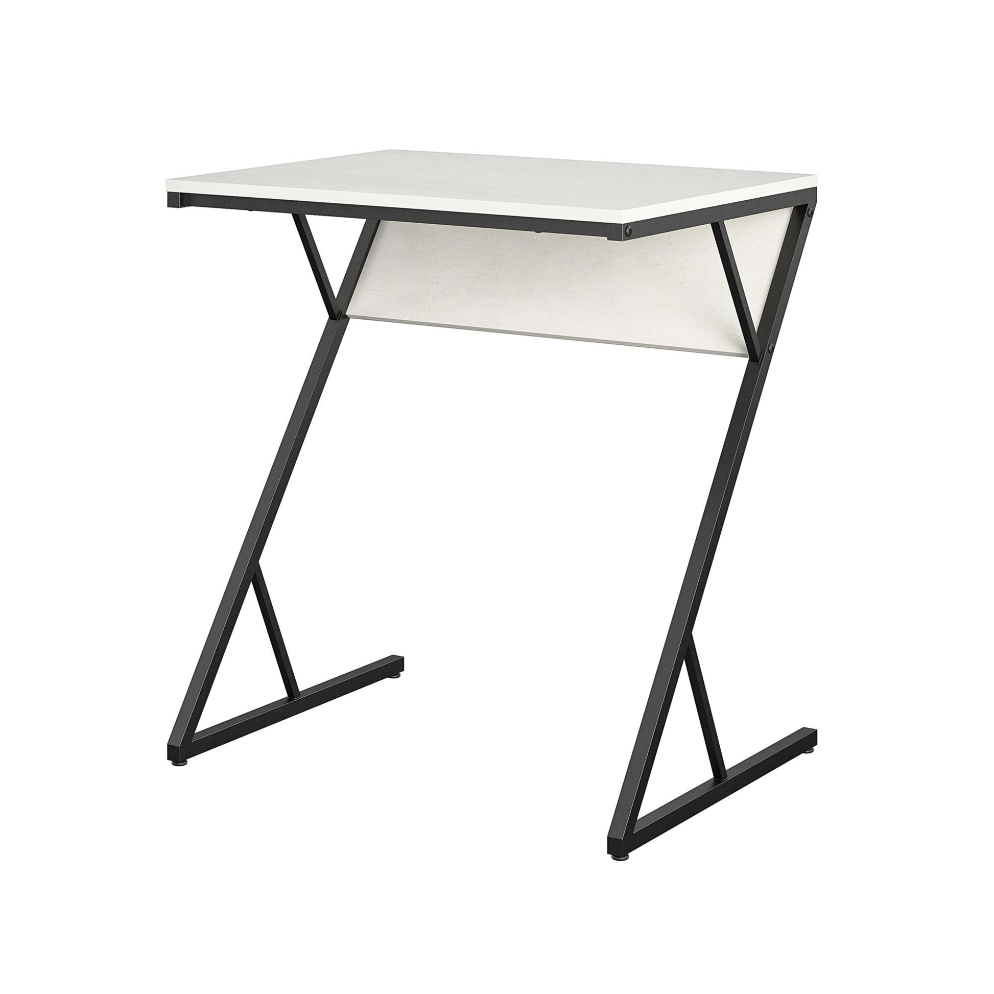 Regal Accent Table/Laptop Desk, Plaster/Gunmetal - Plaster