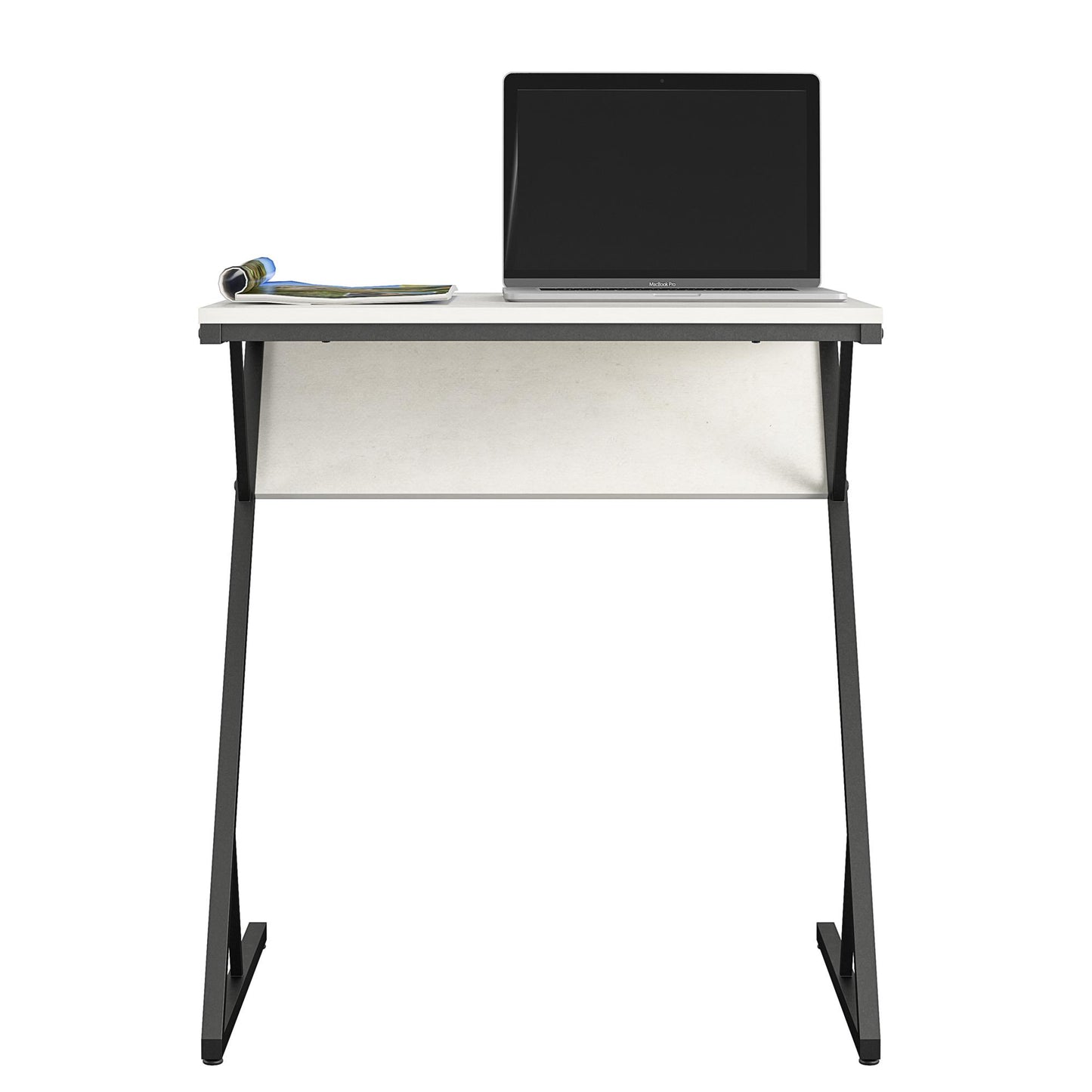 Regal Accent Table/Laptop Desk, Plaster/Gunmetal - Plaster