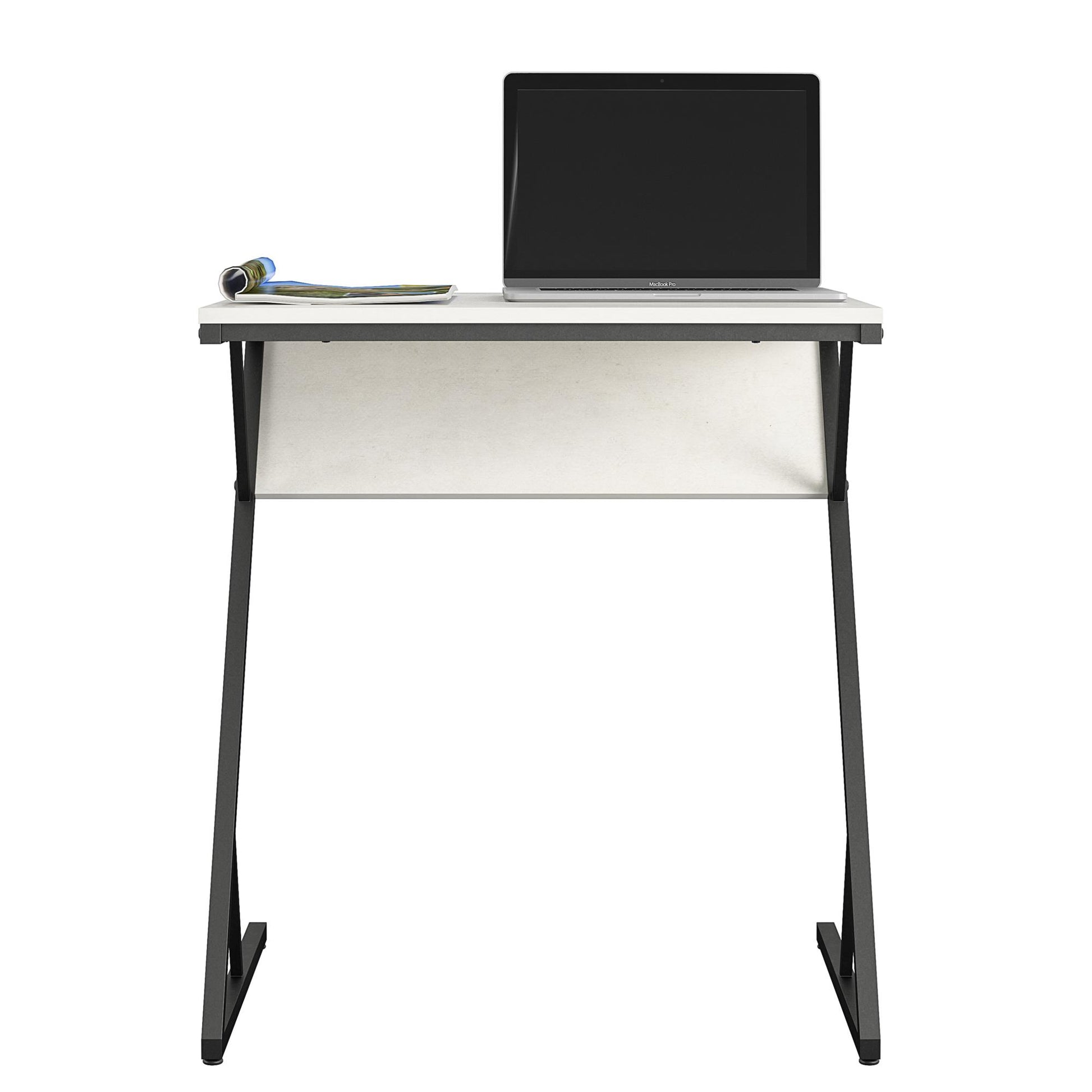 Regal Accent Table/Laptop Desk, Plaster/Gunmetal - Plaster