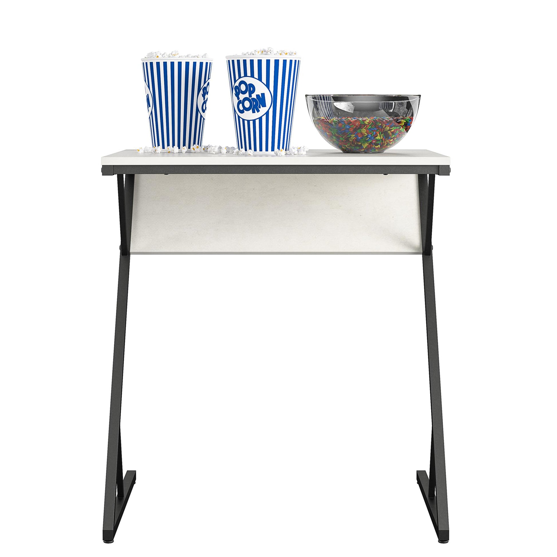 Regal Accent Table/Laptop Desk, Plaster/Gunmetal - Plaster