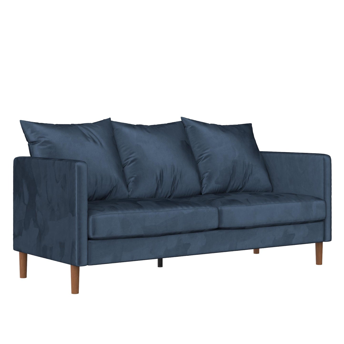 Paige Modern Pillowback Sofa - Navy