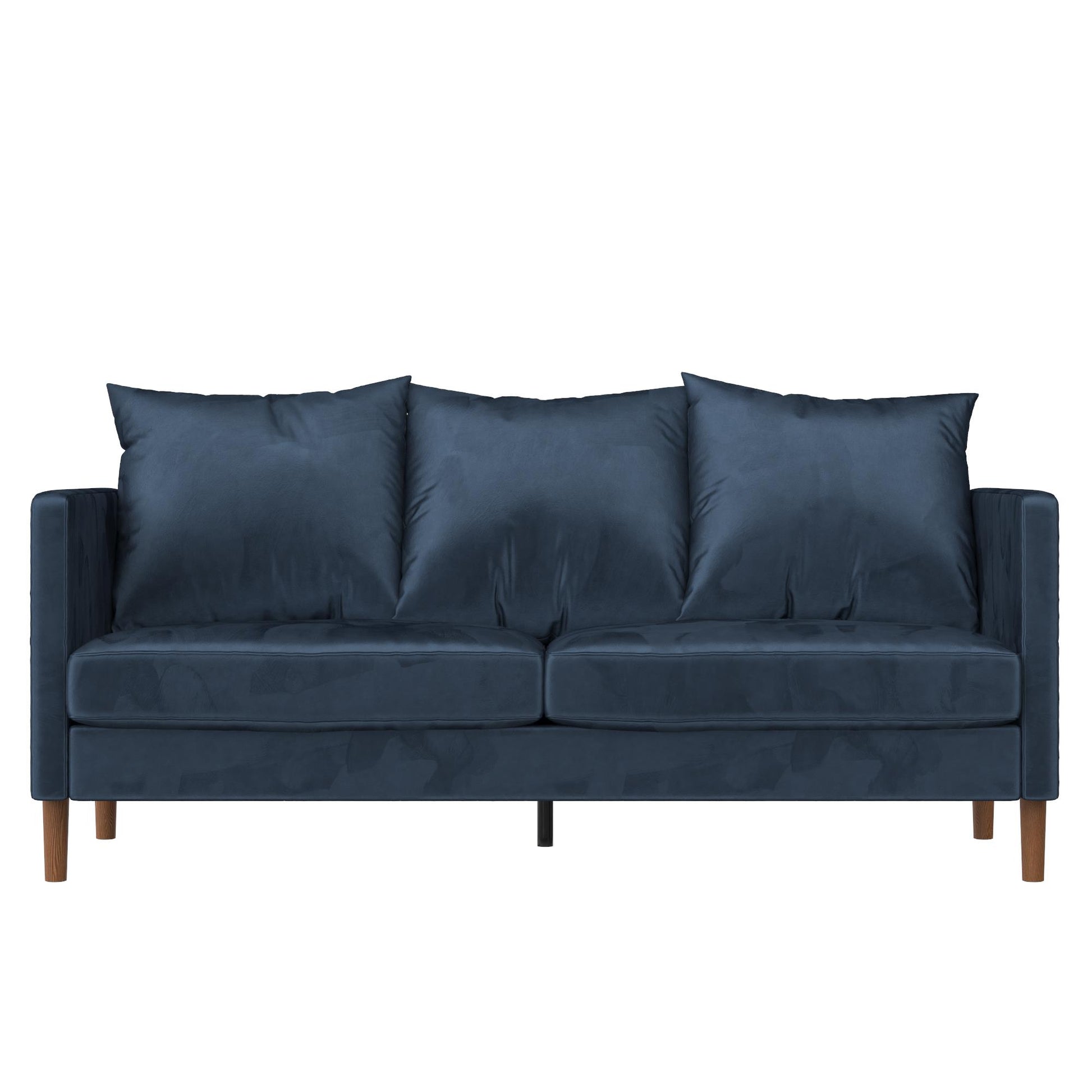 Paige Modern Pillowback Sofa - Navy