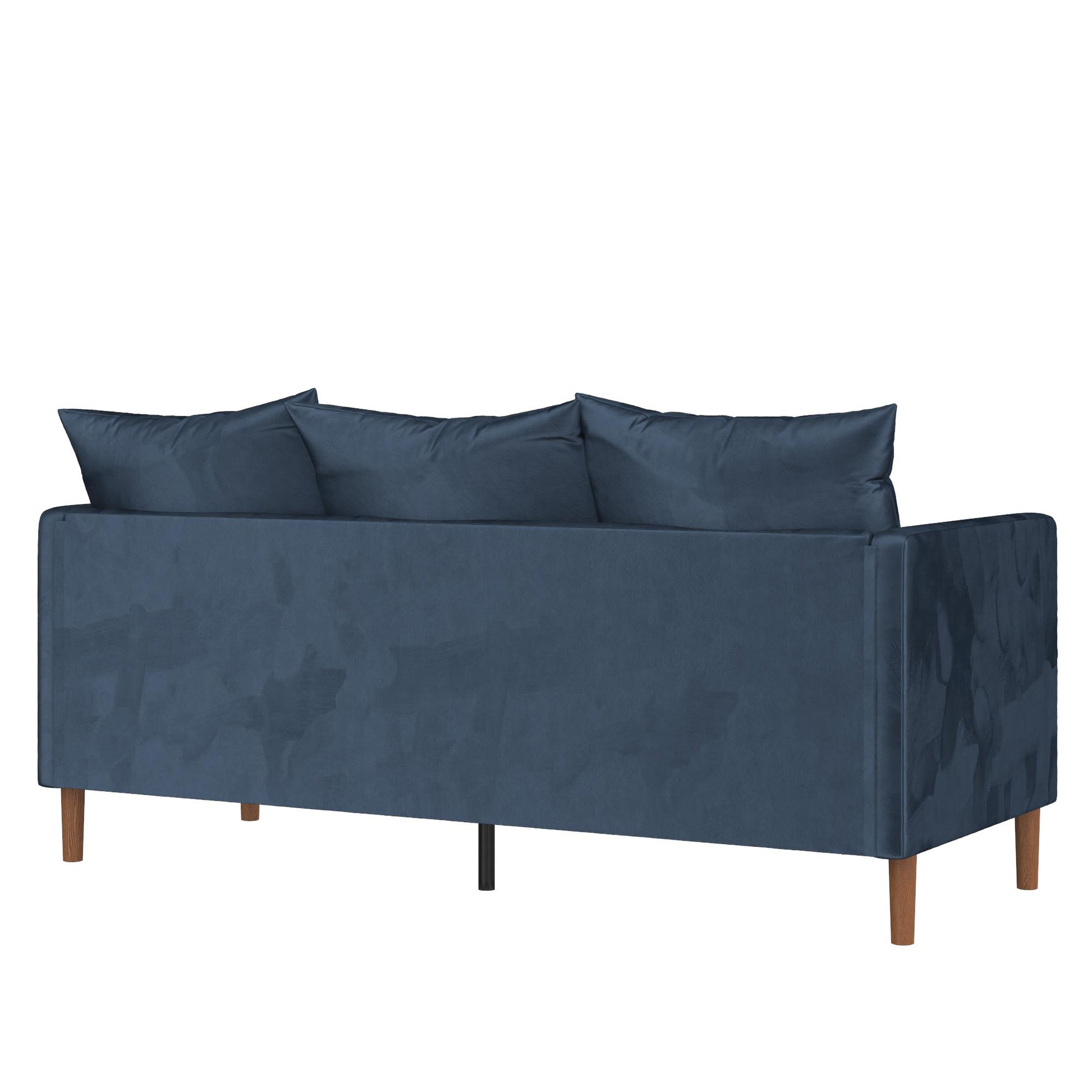 Paige Modern Pillowback Sofa - Navy