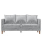 Paige Modern Pillowback Sofa - Light Gray