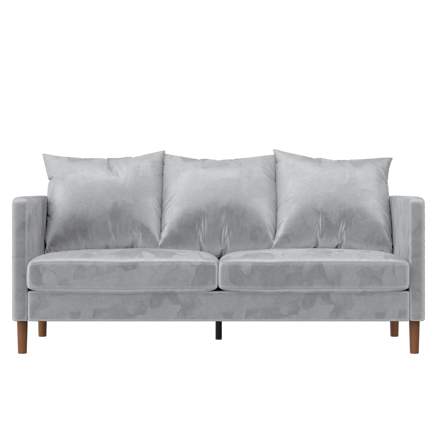 Paige Modern Pillowback Sofa - Light Gray