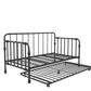 Monarch Hill Wren Metal Daybed and Trundle Set - Black - Twin