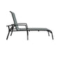 Outdoor Adjustable Aluminum Chaise Lounge Patio Furniture, Set of 2 - Black - 2-Pack