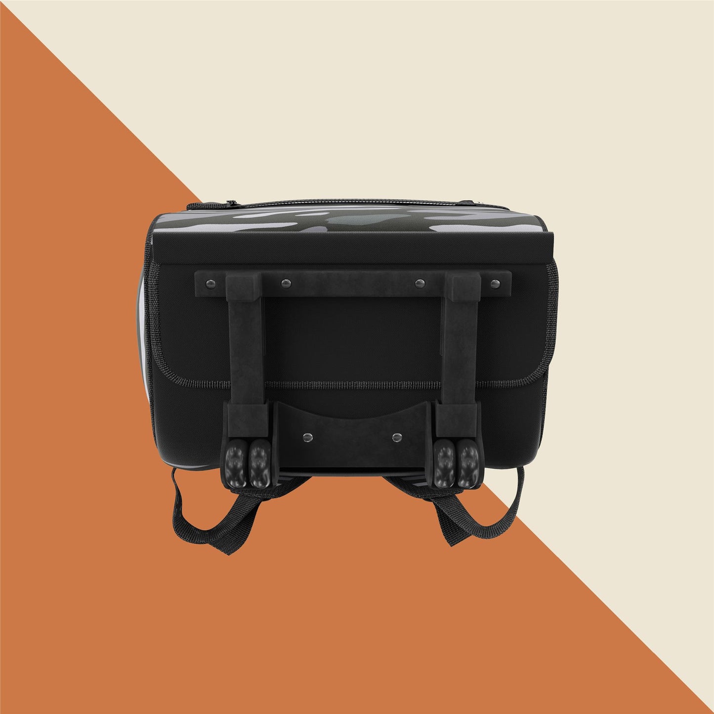 Kaya Pet Carrier Trolley with Pull Up Handle - Black Camouflage