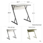 Regal Accent Table/Laptop Desk, Plaster/Gunmetal - Plaster