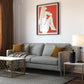 Highland 72 Inch Velvet Sofa with Matching Pillows - Gray