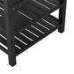 Camden Bathroom Vanity with Ceramic Sink and Metal Towel Rack - Black - 30"
