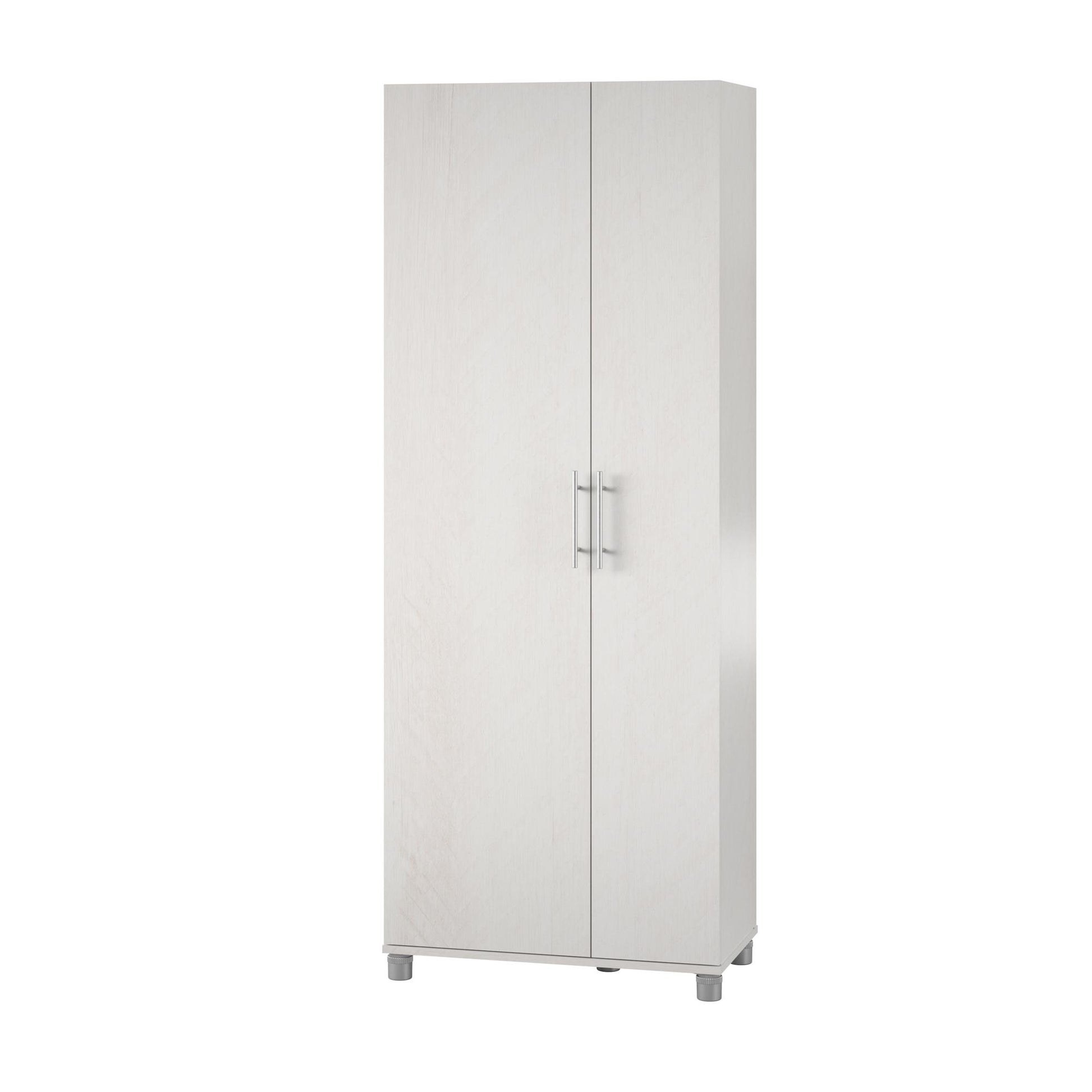 Camberly Tall Asymmetrical Cabinet, Ivory Oak - Ivory Oak