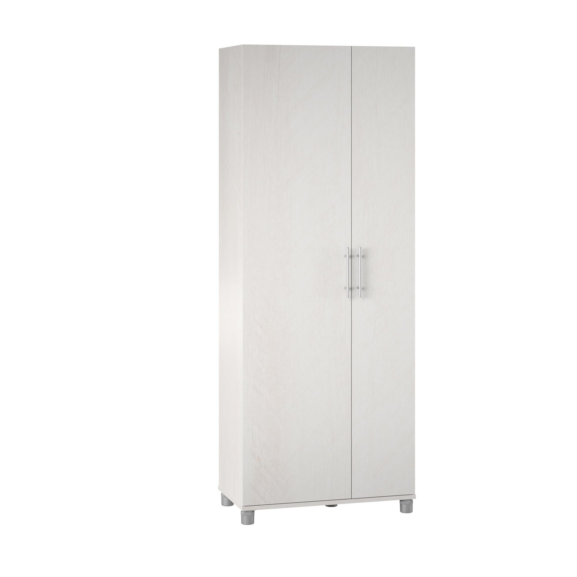 Camberly Tall Asymmetrical Cabinet, Ivory Oak - Ivory Oak