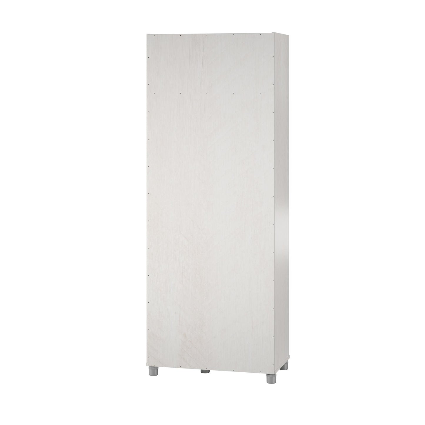 Camberly Tall Asymmetrical Cabinet, Ivory Oak - Ivory Oak