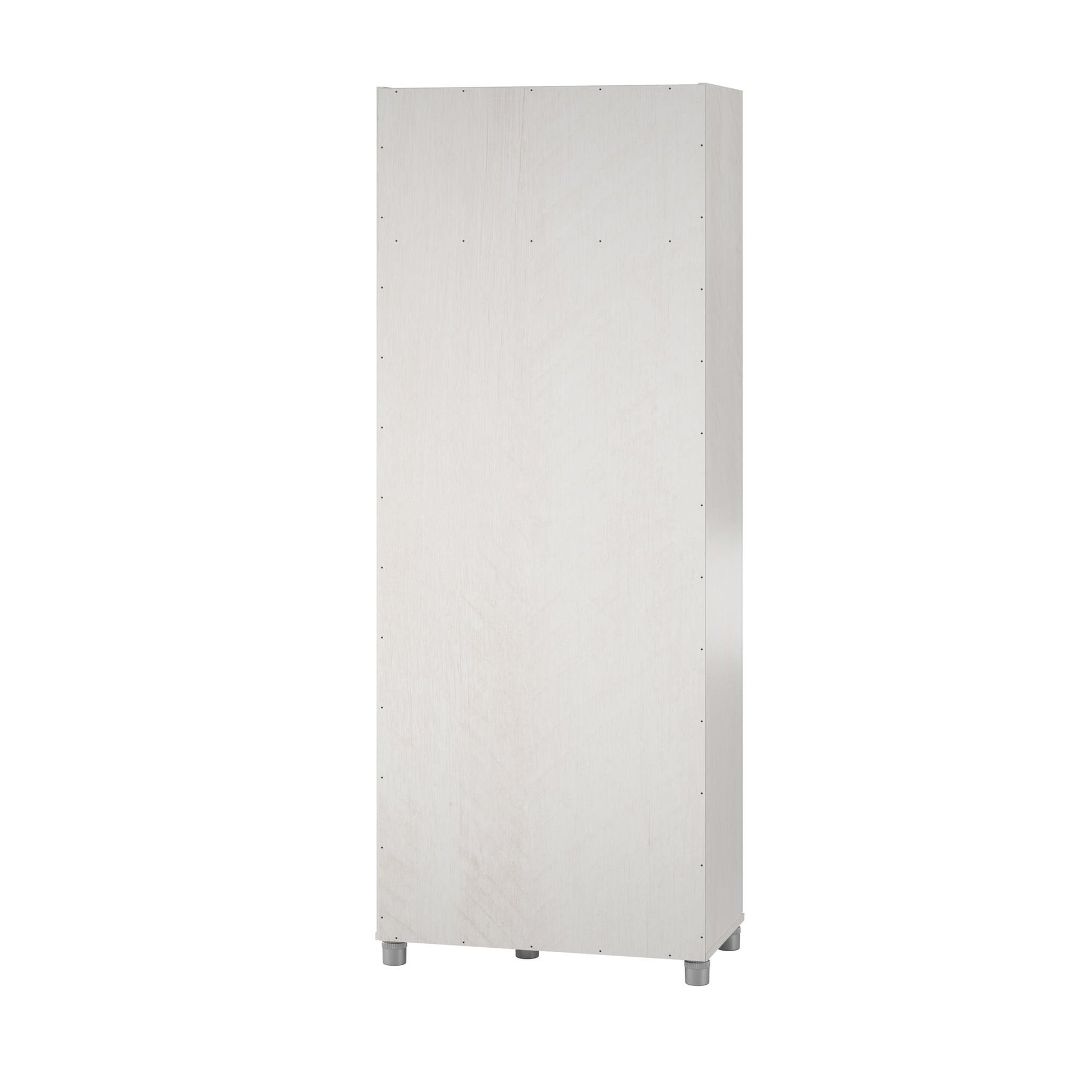 Camberly Tall Asymmetrical Cabinet, Ivory Oak - Ivory Oak