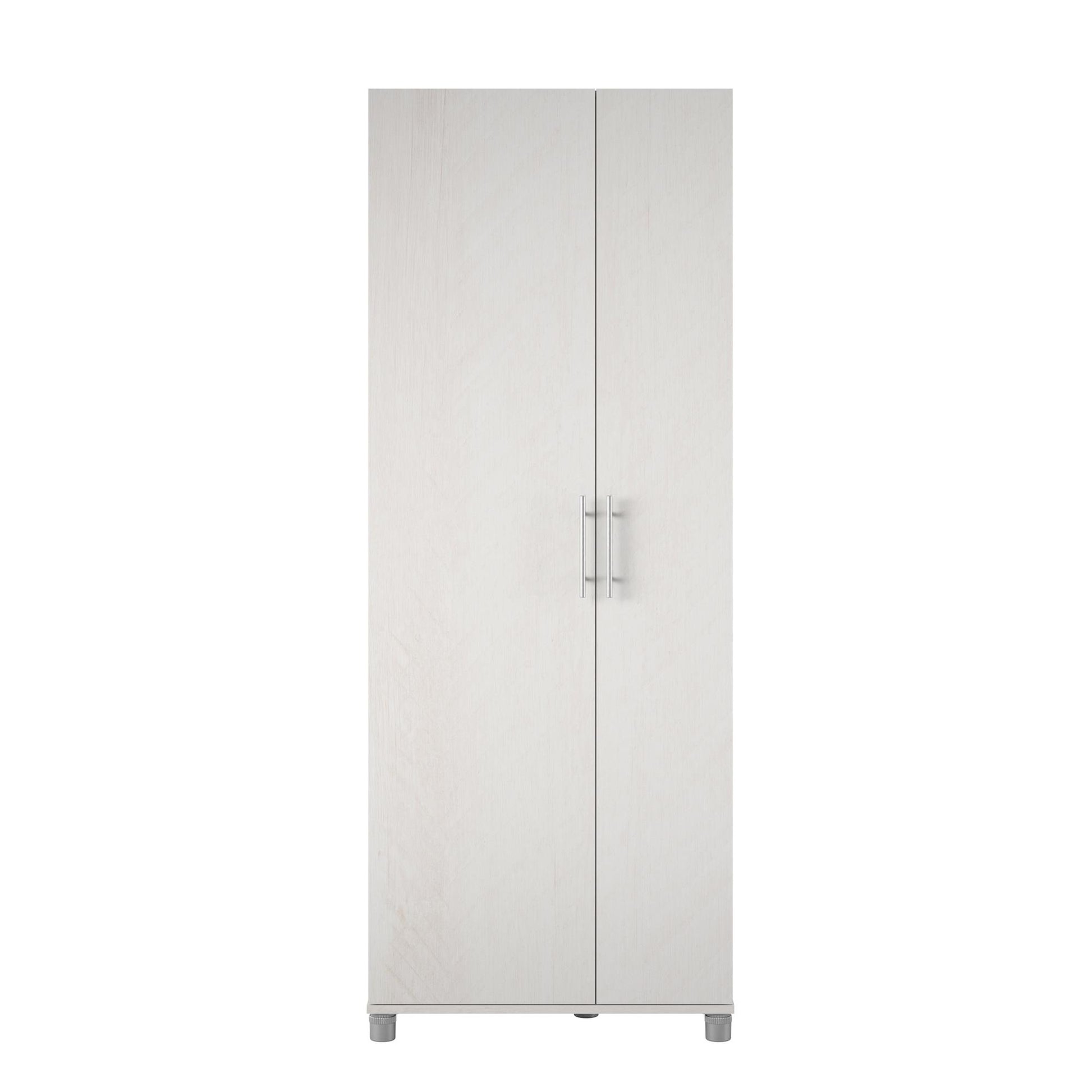 Camberly Tall Asymmetrical Cabinet, Ivory Oak - Ivory Oak