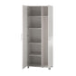 Camberly Tall Asymmetrical Cabinet, Ivory Oak - Ivory Oak