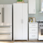 Camberly Tall Asymmetrical Cabinet, Ivory Oak - Ivory Oak