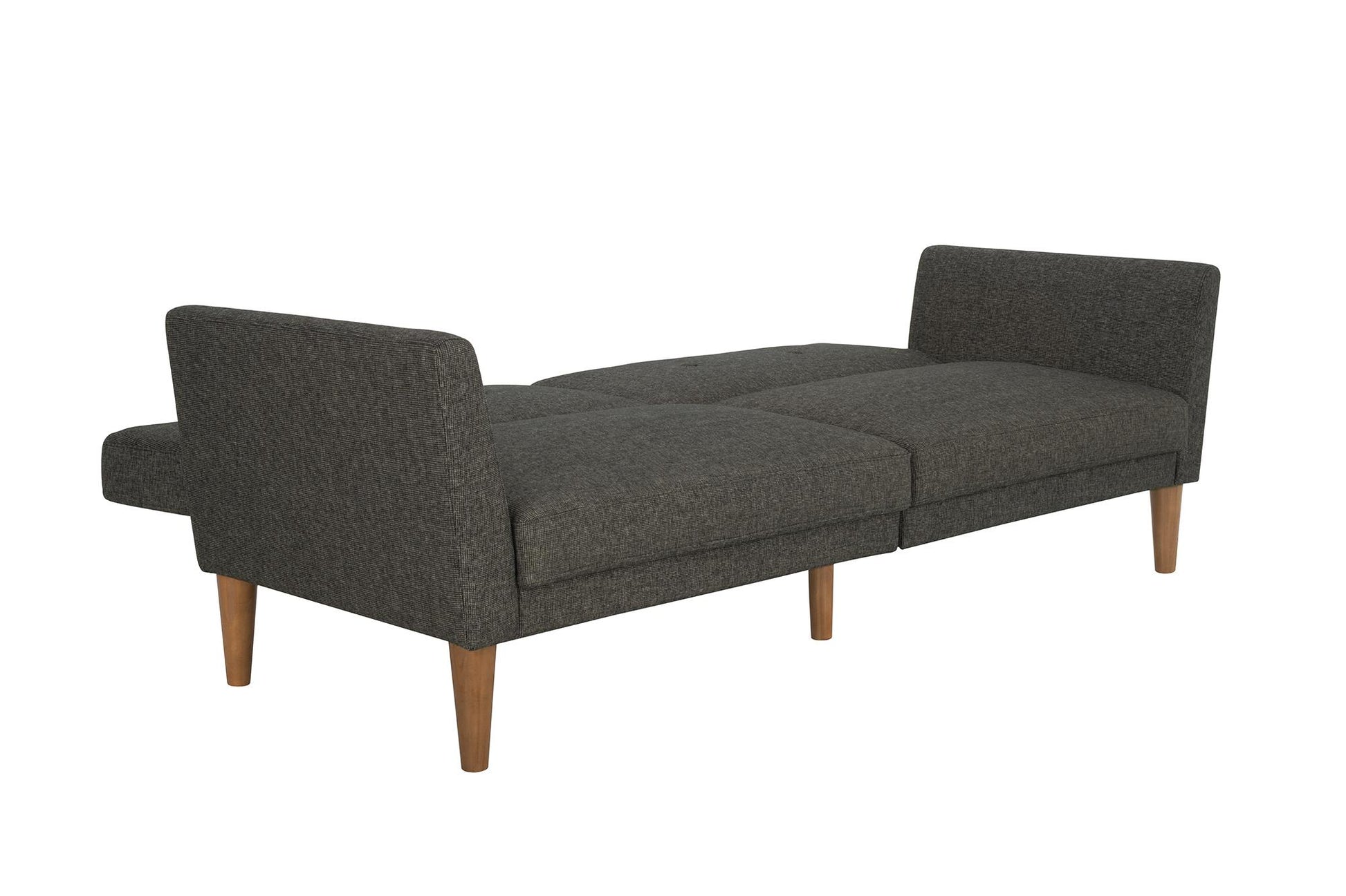 Regal Linen Upholstered Futon - Grey Linen