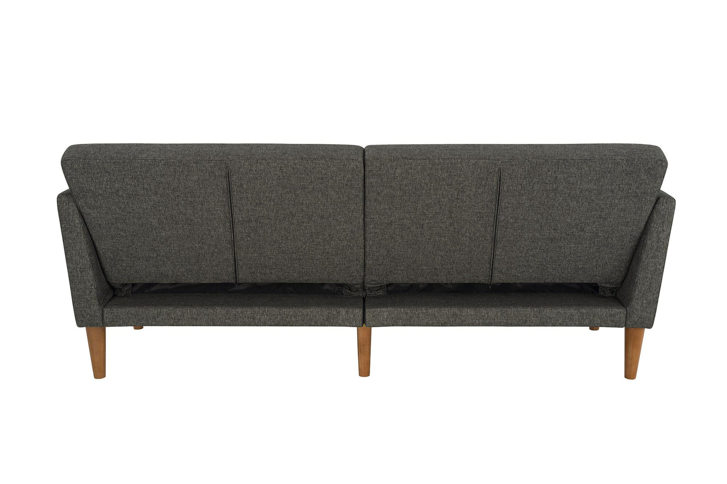 Regal Linen Upholstered Futon - Grey Linen