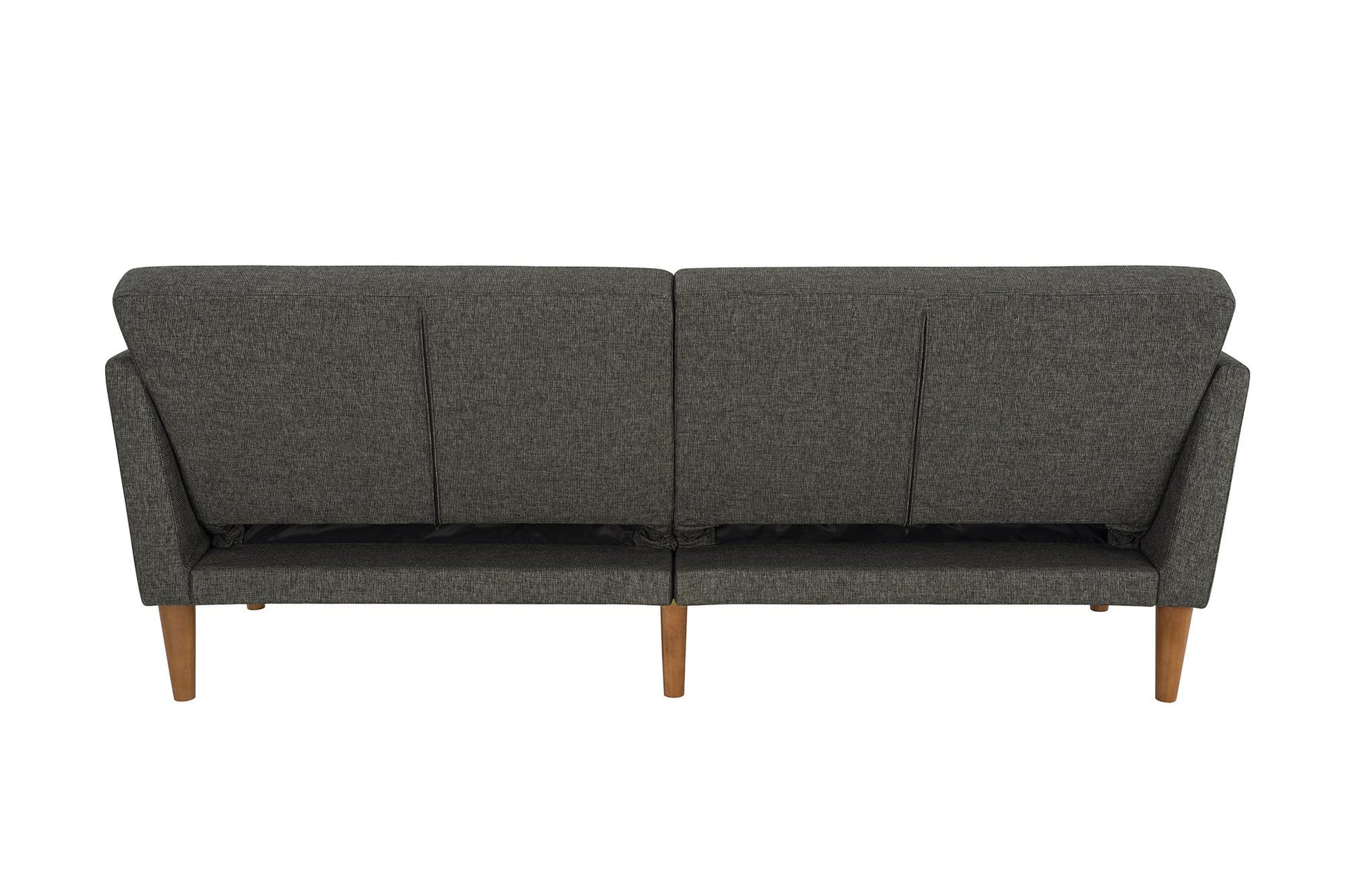 Regal Linen Upholstered Futon - Grey Linen