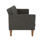 Regal Linen Upholstered Futon - Grey Linen