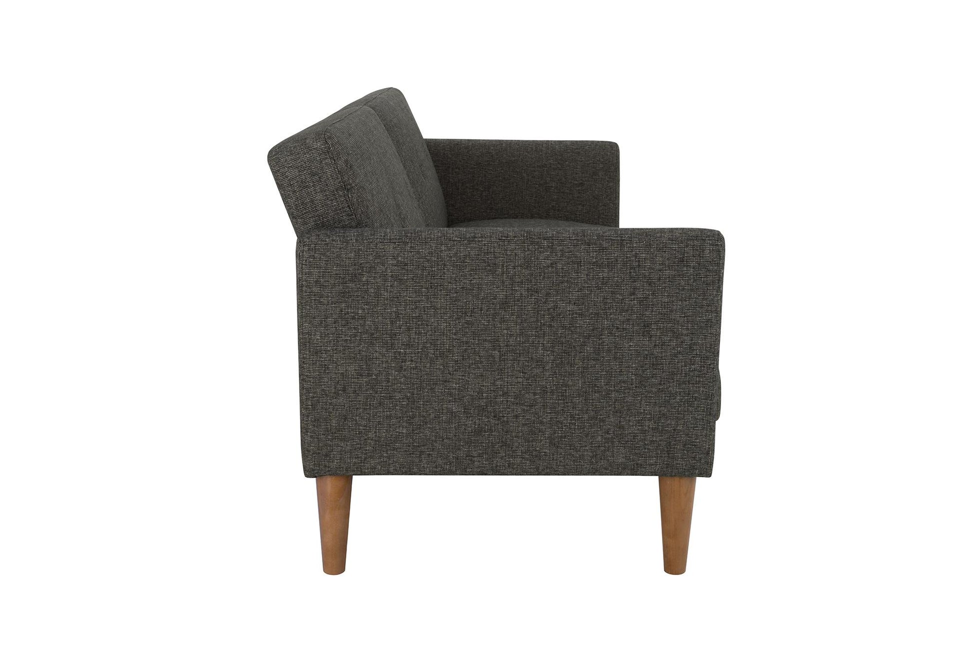 Regal Linen Upholstered Futon - Grey Linen