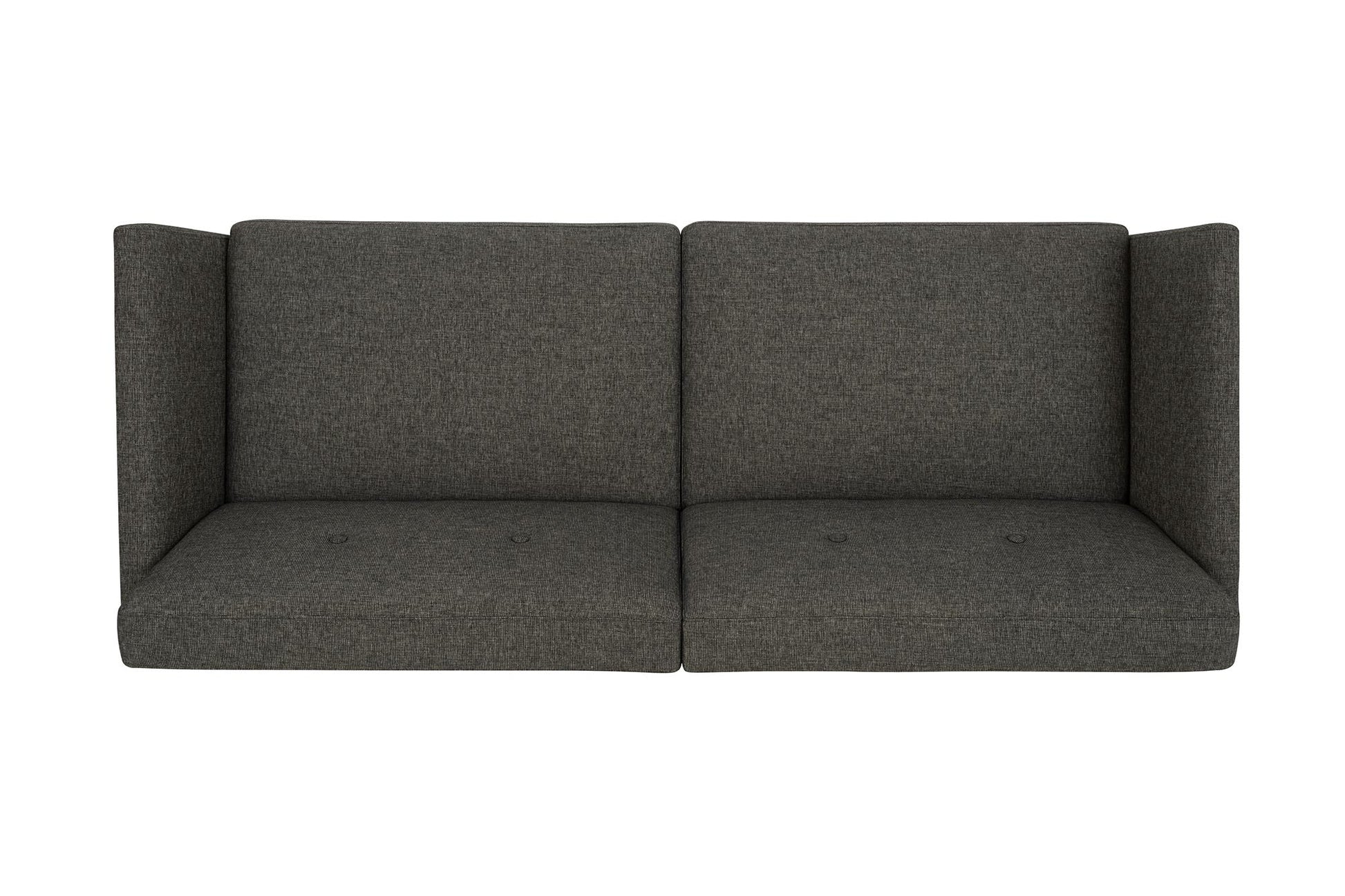 Regal Linen Upholstered Futon - Grey Linen