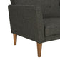 Regal Linen Upholstered Futon - Grey Linen