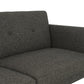 Regal Linen Upholstered Futon - Grey Linen