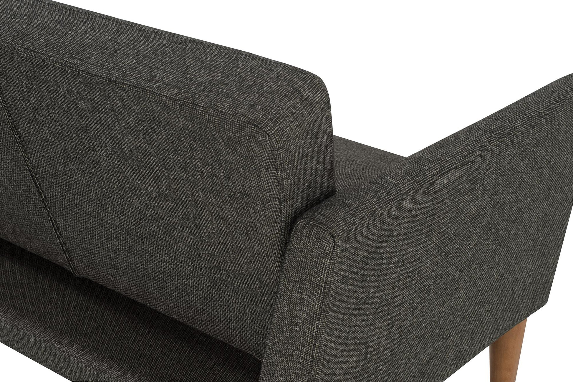 Regal Linen Upholstered Futon - Grey Linen