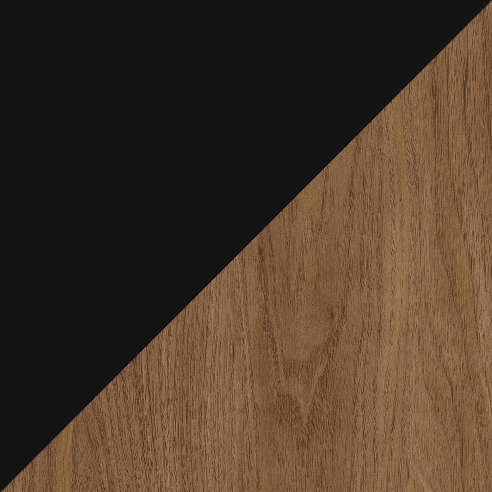 Daphne TV Console, Walnut and Black - Walnut