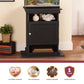 10/20 Gallon Aquarium Stand with Open and Concealed Storage - Black Oak