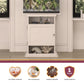 10/20 Gallon Aquarium Stand with Open and Concealed Storage - Ivory Oak